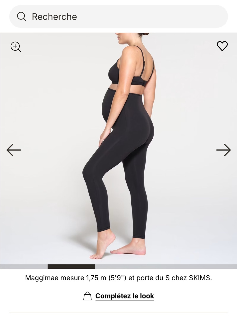 SKIMS Black Maternity High-Rise Leggings